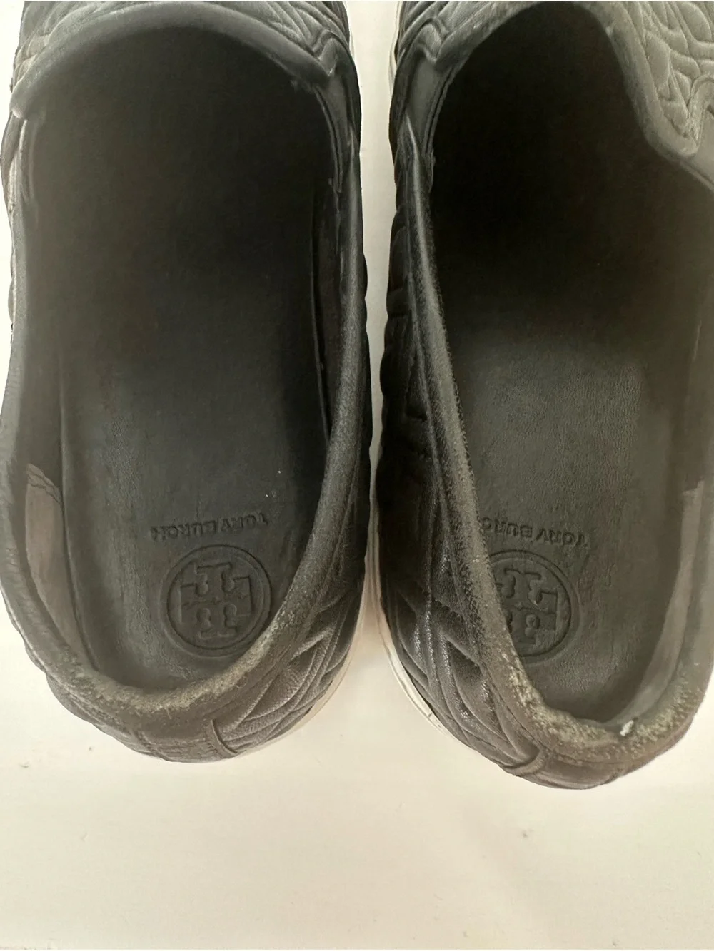 Tory Burch Black Quilted Slip-On Sneakers Women’s Size 9.5M